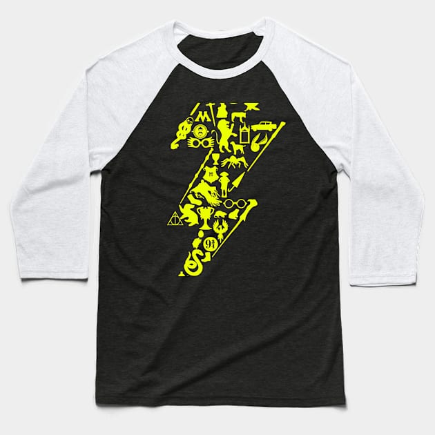 Potter Bolt Baseball T-Shirt by ArtbyMyz